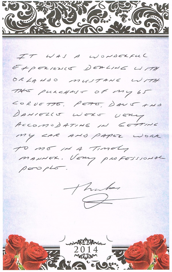 Dennis Durow Letter